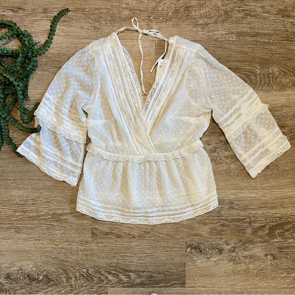 Abercrombie Cream Blouse